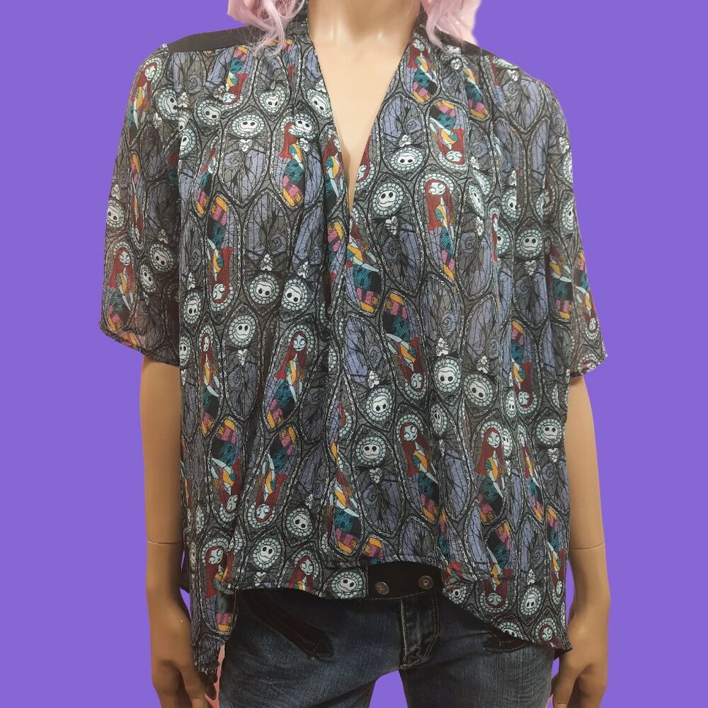 Nightmare Before Christmas sheer shrug Cardigan Jacket size M